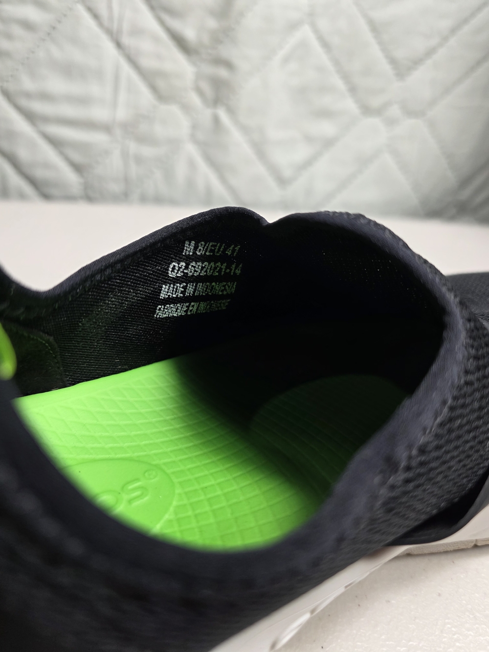 OOFOS Oomg Low Shoes Mens 8 Black Mesh Slip On Comfort Recovery Casual - Picture 2 of 8